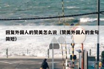 回复外国人的赞美怎么说（赞美外国人的金句简短）