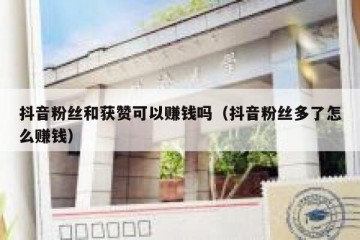 抖音粉丝和获赞可以赚钱吗（抖音粉丝多了怎么赚钱）