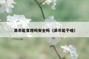 派币能变现吗安全吗（派币能干啥）