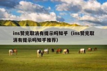 ins赞完取消有提示吗知乎（ins赞完取消有提示吗知乎推荐）