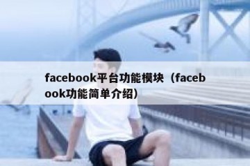 facebook平台功能模块（facebook功能简单介绍）