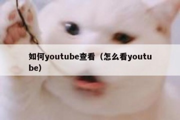 如何youtube查看（怎么看youtube）
