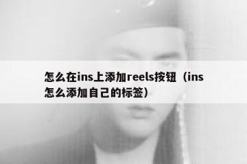 怎么在ins上添加reels按钮（ins怎么添加自己的标签）
