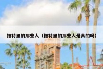 推特里的那些人（推特里的那些人是真的吗）