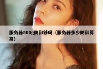 服务器500g防御够吗（服务器多少防御算高）