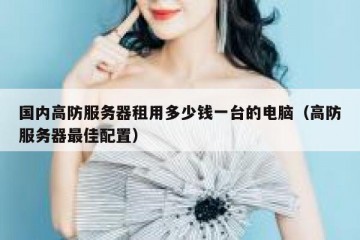 国内高防服务器租用多少钱一台的电脑（高防服务器最佳配置）