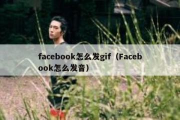 facebook怎么发gif（Facebook怎么发音）