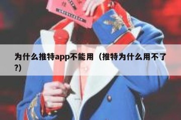 为什么推特app不能用（推特为什么用不了?）