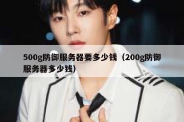500g防御服务器要多少钱（200g防御服务器多少钱）