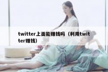 twitter上面能赚钱吗（利用twitter赚钱）