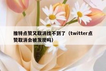 推特点赞又取消找不到了（twitter点赞取消会被发现吗）