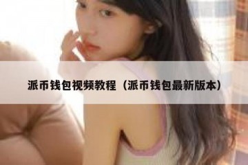 派币钱包视频教程（派币钱包最新版本）