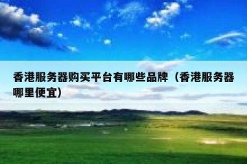 香港服务器购买平台有哪些品牌（香港服务器哪里便宜）