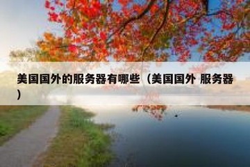 美国国外的服务器有哪些（美国国外 服务器）