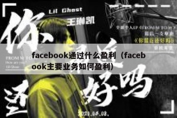 facebook通过什么盈利（facebook主要业务如何盈利）