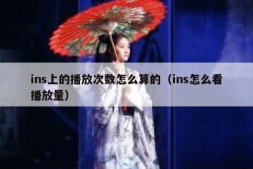 ins上的播放次数怎么算的（ins怎么看播放量）