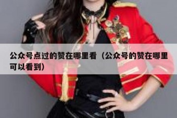 公众号点过的赞在哪里看（公众号的赞在哪里可以看到）