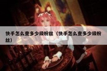 快手怎么查多少级粉丝（快手怎么查多少级粉丝）