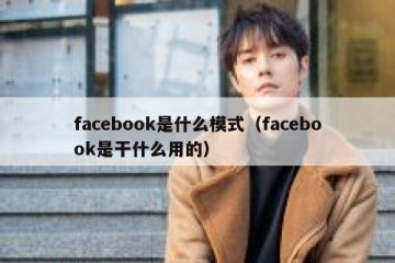 facebook是什么模式（facebook是干什么用的）