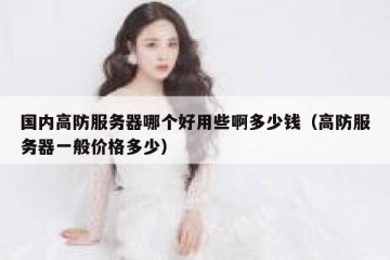 国内高防服务器哪个好用些啊多少钱（高防服务器一般价格多少）