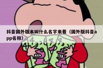 抖音国外版本叫什么名字来着（国外版抖音app名称）