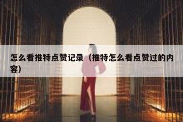 怎么看推特点赞记录（推特怎么看点赞过的内容）