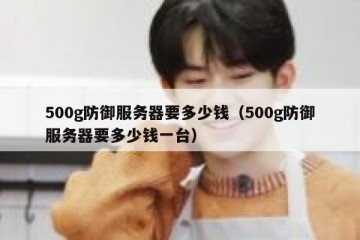 500g防御服务器要多少钱（500g防御服务器要多少钱一台）