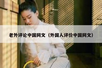 老外评论中国网文（外国人评价中国网文）