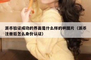派币验证成功的界面是什么样的啊图片（派币注册后怎么身份认证）