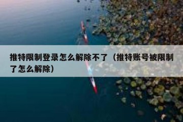 推特限制登录怎么解除不了（推特账号被限制了怎么解除）