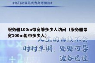 服务器100m带宽够多少人访问（服务器带宽100m能带多少人）
