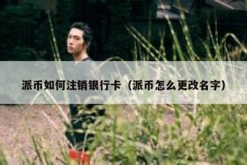 派币如何注销银行卡（派币怎么更改名字）