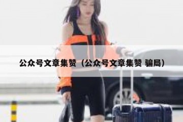 公众号文章集赞（公众号文章集赞 骗局）