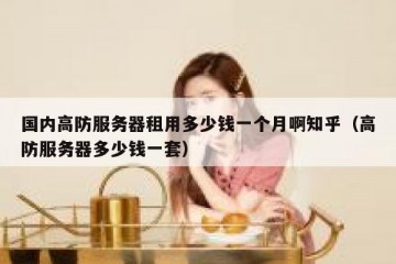 国内高防服务器租用多少钱一个月啊知乎（高防服务器多少钱一套）
