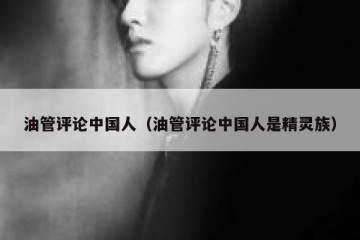 油管评论中国人（油管评论中国人是精灵族）