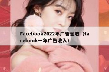 Facebook2022年广告营收（facebook一年广告收入）