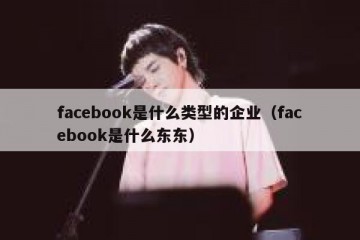 facebook是什么类型的企业（facebook是什么东东）