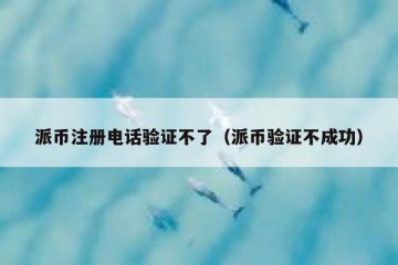 派币注册电话验证不了（派币验证不成功）
