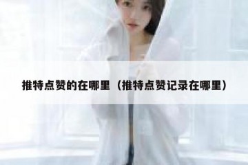 推特点赞的在哪里（推特点赞记录在哪里）