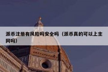 派币注册有风险吗安全吗（派币真的可以上主网吗）