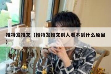 推特发推文（推特发推文别人看不到什么原因）