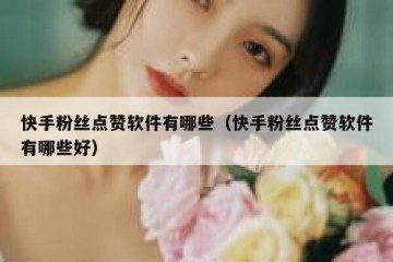 快手粉丝点赞软件有哪些（快手粉丝点赞软件有哪些好）
