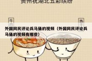 外国网民评论兵马俑的视频（外国网民评论兵马俑的视频有哪些）