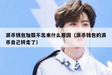 派币钱包加载不出来什么原因（派币钱包的派币自己转走了）