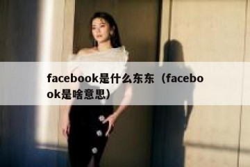 facebook是什么东东（facebook是啥意思）