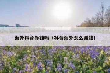 海外抖音挣钱吗（抖音海外怎么赚钱）