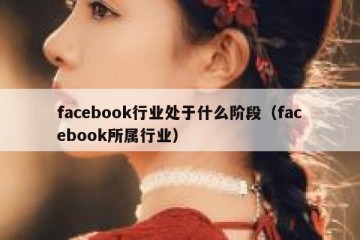 facebook行业处于什么阶段（facebook所属行业）