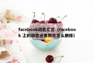 facebook动态汇总（facebook 上的动态还有照片怎么删除）