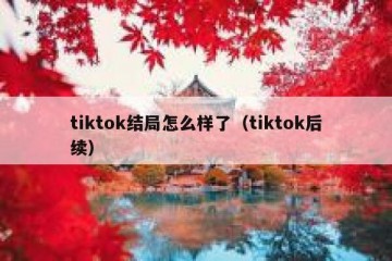 tiktok结局怎么样了（tiktok后续）