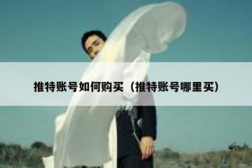 推特账号如何购买（推特账号哪里买）